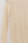 BASERANGE Long Sleeve T-Shirt TTML Collection Ribbed Cotton Portugal BAS-TTML-RB-000-MIBAI Off-White